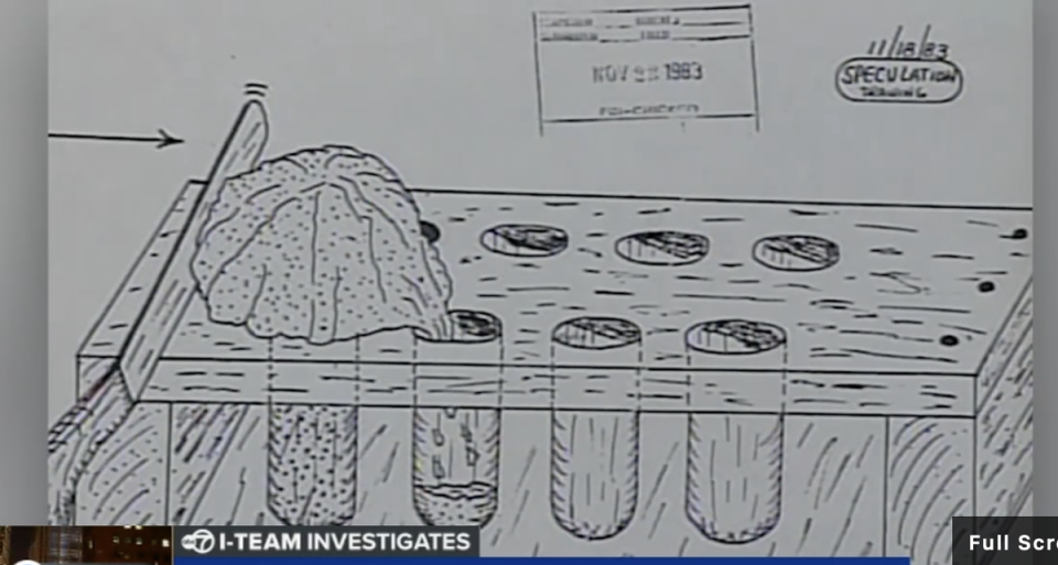 James Lewis provided detailed drawings showing how the Tylenol murders poisoner could have carried out the 1982 terror campaign (ABC7)