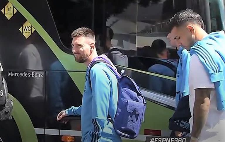 Para el encuentro ante Bolivia, Lionel Messi quedó fuera hasta incluso del banco de suplentes