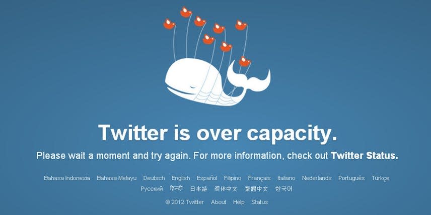 Twitter fail whale