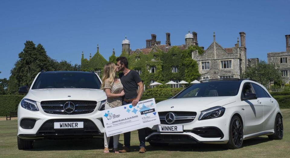 Lottery win: The couple are planning on their future business ventures