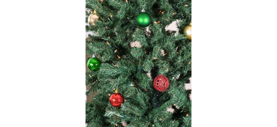 Clever Creations 24 Pack Mixed Christmas Ball Ornament Set