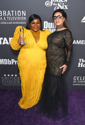 <p>Alberto E. Rodriguez/Getty</p> Da'Vine Joy Randolph and Ruth E. Carter at the Critics Choice Association's Celebration of Cinema & Television: Honoring Black, Latino and AAPI Achievements on Dec. 4, 2023