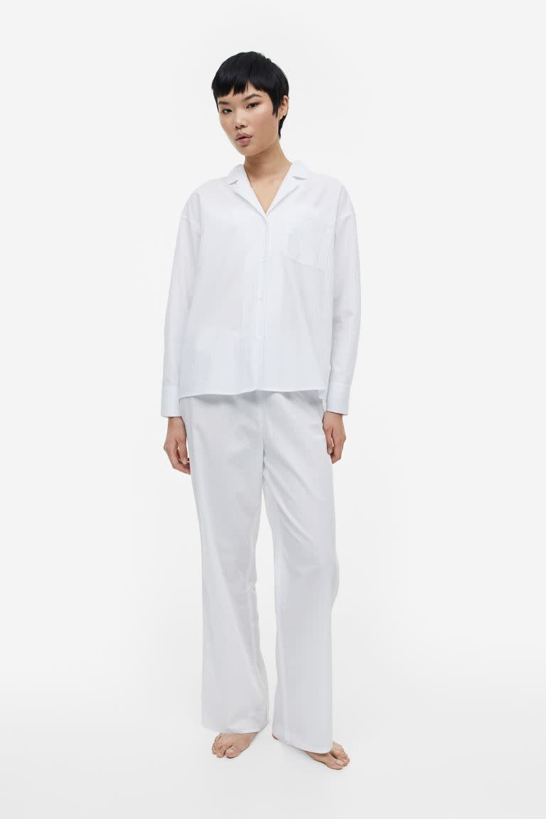 Jacquard-weave Pajamas. Image via H&M.