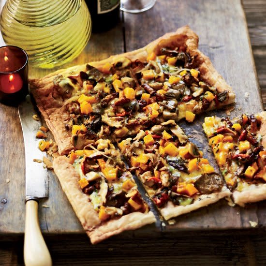 Mushroom, Butternut Squash & Gruyère Tart