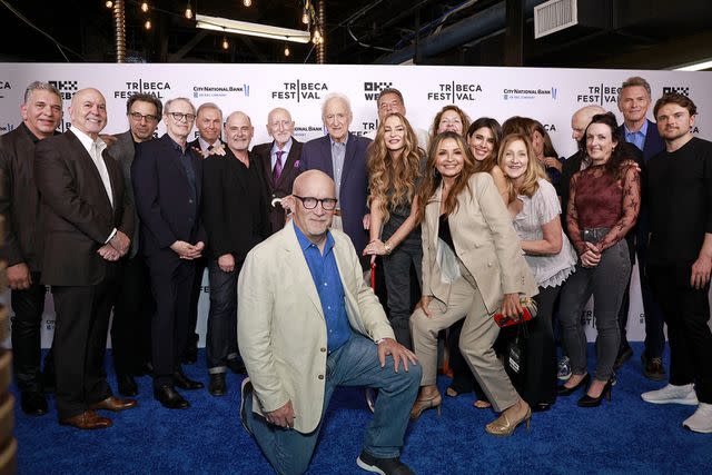 <p>Jason Mendez/Getty</p> Terrence Winter, Steve Buscemi, Al Sapienza, Matthew Weiner, Dominic Chianese, Alex Gibney, Jerry Adler, Drea de Matteo, Steve Schirripa, Kathrine Narducci, Jamie Lynn Sigler, Edie Falco, Michele DeCesare, David Chase, Tim Daly, and Robert Iler