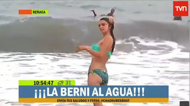 Chilean Tv Reporter Suffers Embarrassing Wardrobe Malfunction During Live Cross