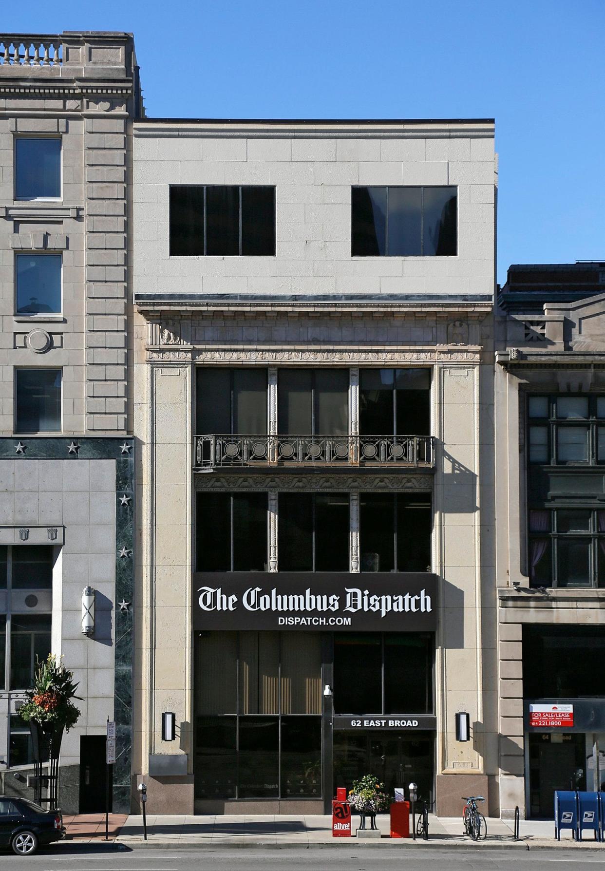 The Columbus Dispatch building at 62 E. Broad St. is in contract.