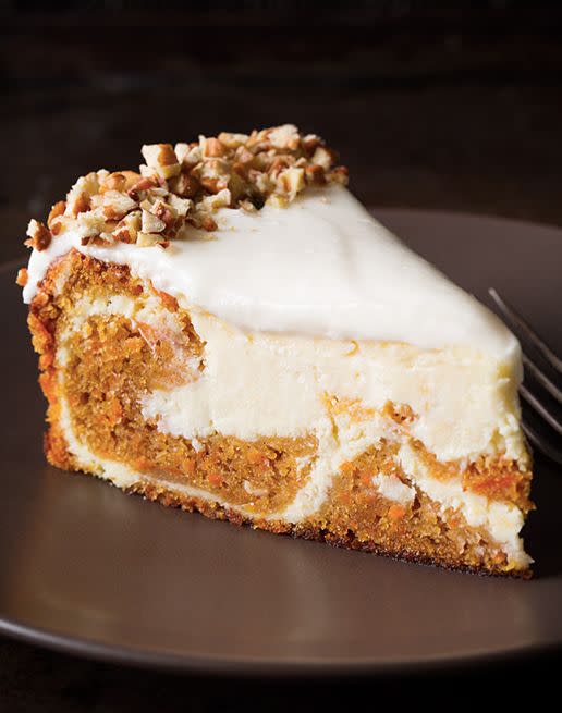 <strong>Get the <a href="http://www.cookingclassy.com/2014/03/carrot-cake-cheesecake/" target="_blank">Carrot Cake Cheesecake recipe  </a>from Cooking Classy</strong>