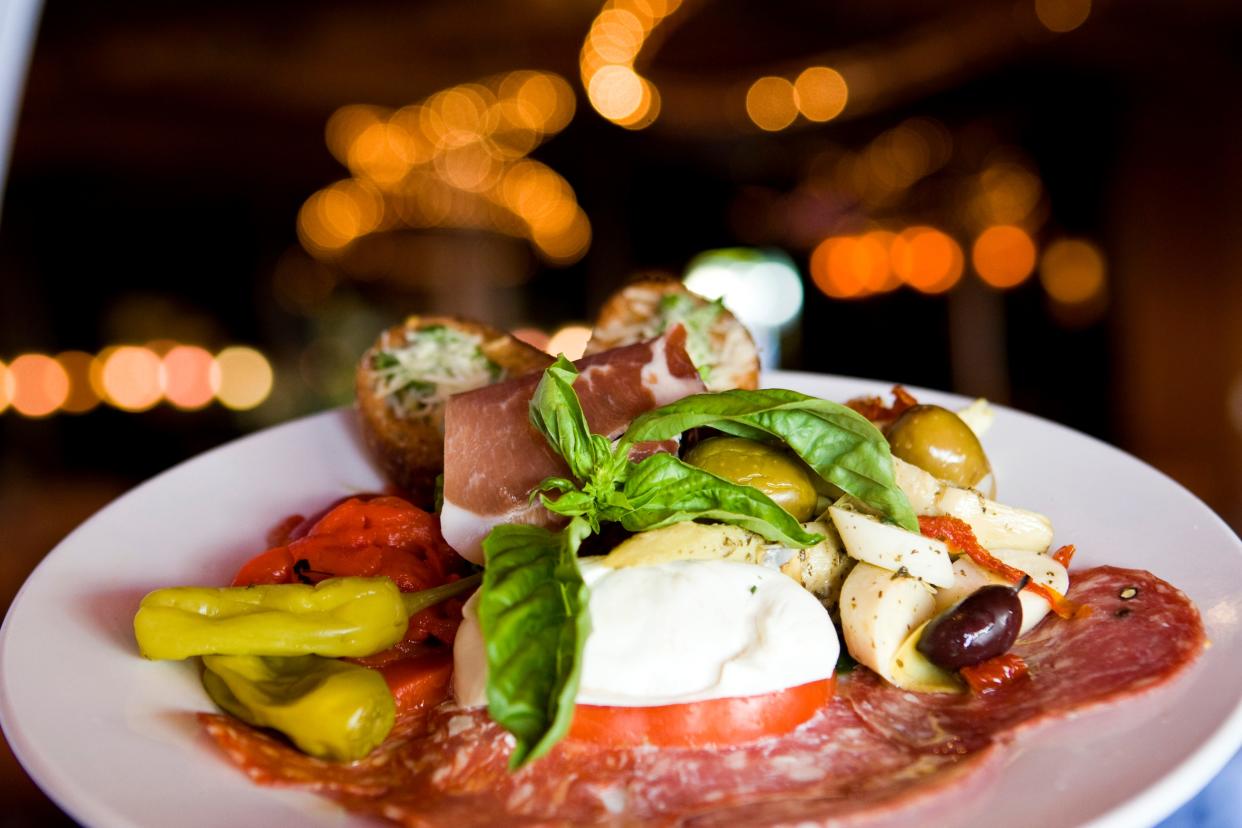 A sumptuous antipasto plate is served at Carmine's La Trattoria in Palm Beach Gardens.