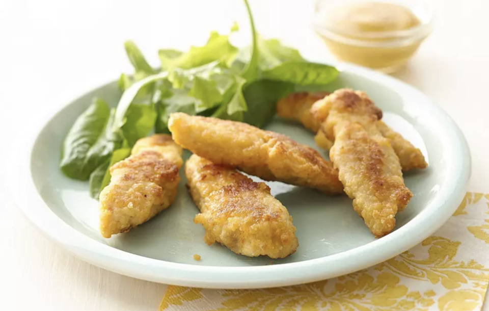 <p>What’s better than ordering chicken nuggets and french fries from your favorite spot? A recipe to make them at home. </p> <p><a href="https://www.thedailymeal.com/recipes/ultimate-chicken-fingers-recipe?referrer=yahoo&category=beauty_food&include_utm=1&utm_medium=referral&utm_source=yahoo&utm_campaign=feed" rel="nofollow noopener" target="_blank" data-ylk="slk:For the Ultimate Chicken Fingers recipe, click here.;elm:context_link;itc:0;sec:content-canvas" class="link ">For the Ultimate Chicken Fingers recipe, click here. </a></p>