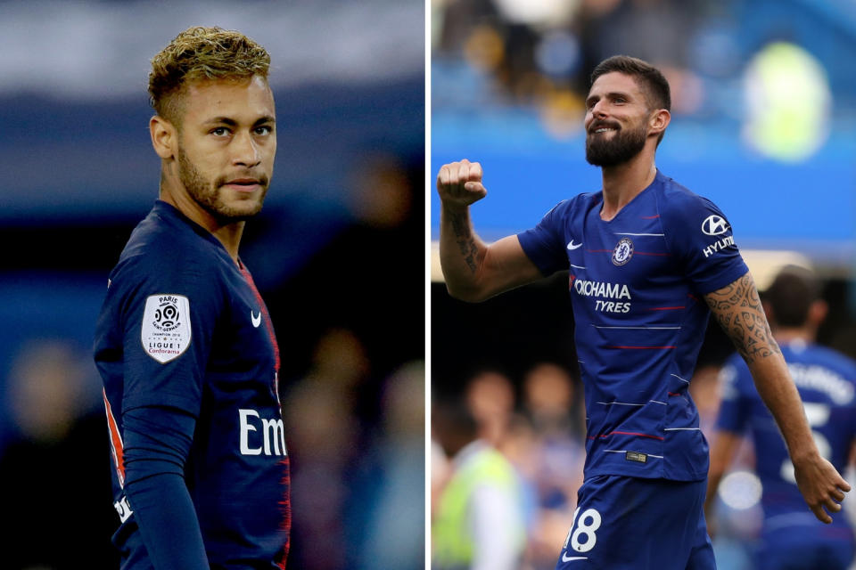 Neymar and Olivier Giroud’s futures are the talk of the town this morning