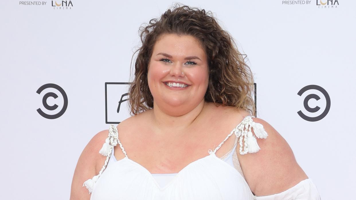 LONDON, ENGLAND - JUNE 24: Amy Tapper during Comedy Central's FriendsFest: London Photocall at Clapham Common on June 24, 2021 in London, England. (Photo by Mike Marsland/WireImage)