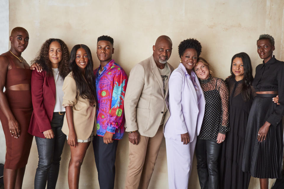 John Boyega with The Woman King cast. Image: Chris Chapman