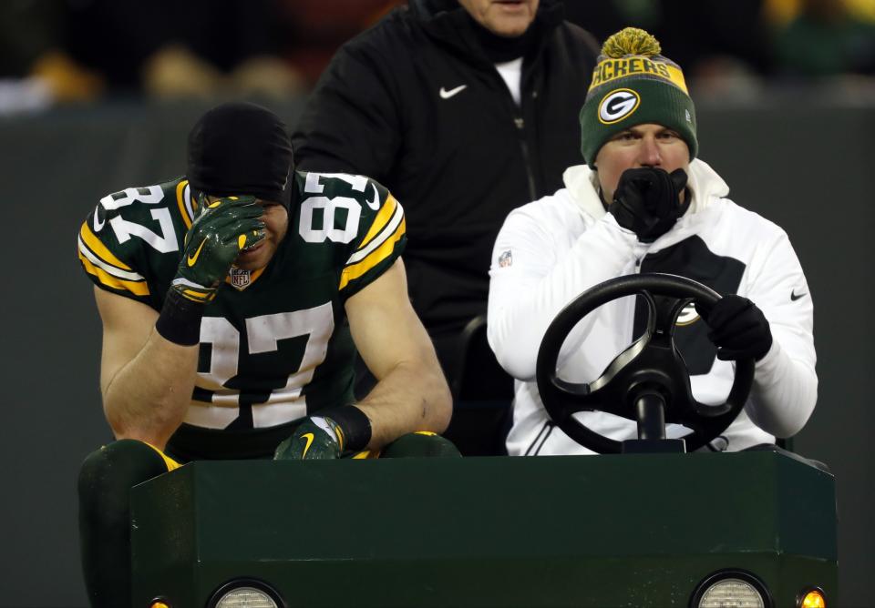 Green Bay's Jordy Nelson will not play on Sunday vs. Dallas. (AP)