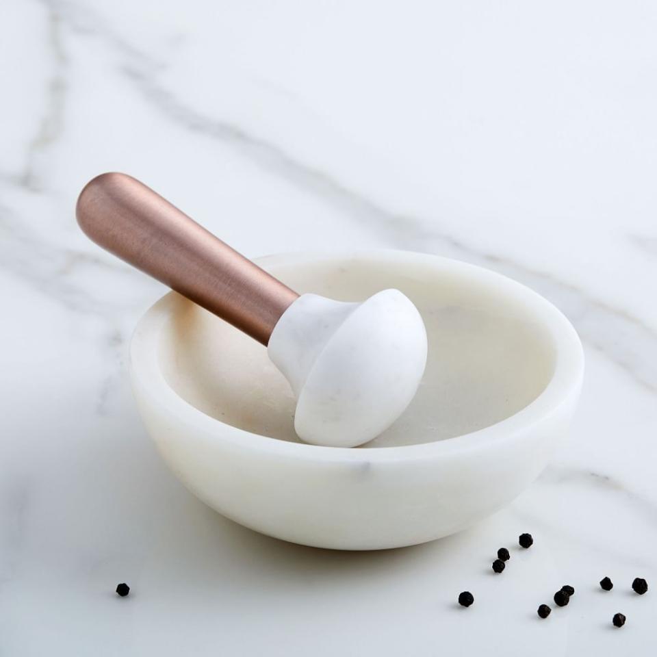 Marble & Copper Mortar & Pestle