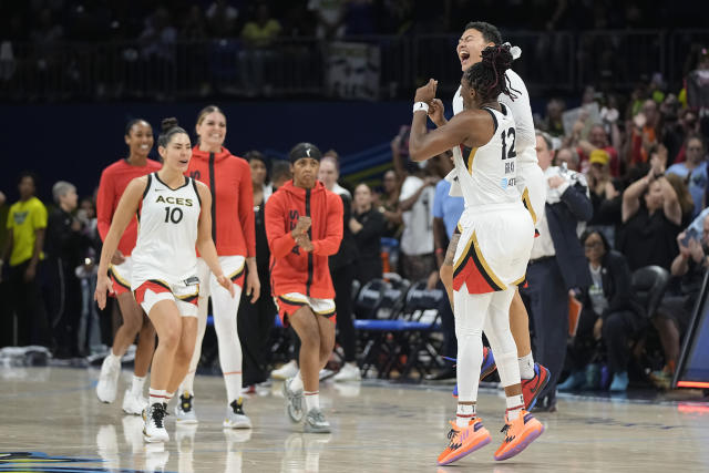 WNBA semifinals: Aces finish 2nd straight sweep to reach 2nd straight Finals