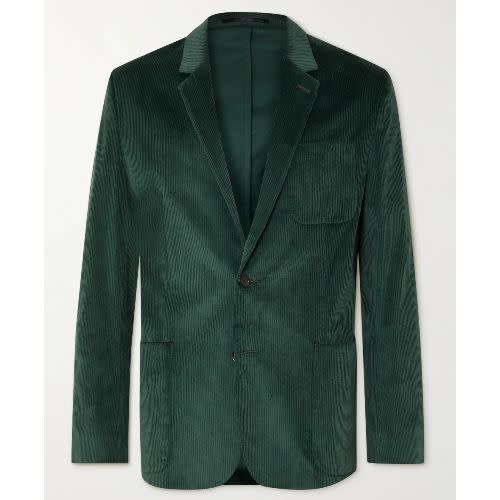 Slim-Fit Cotton-Blend Corduroy Suit Jacket