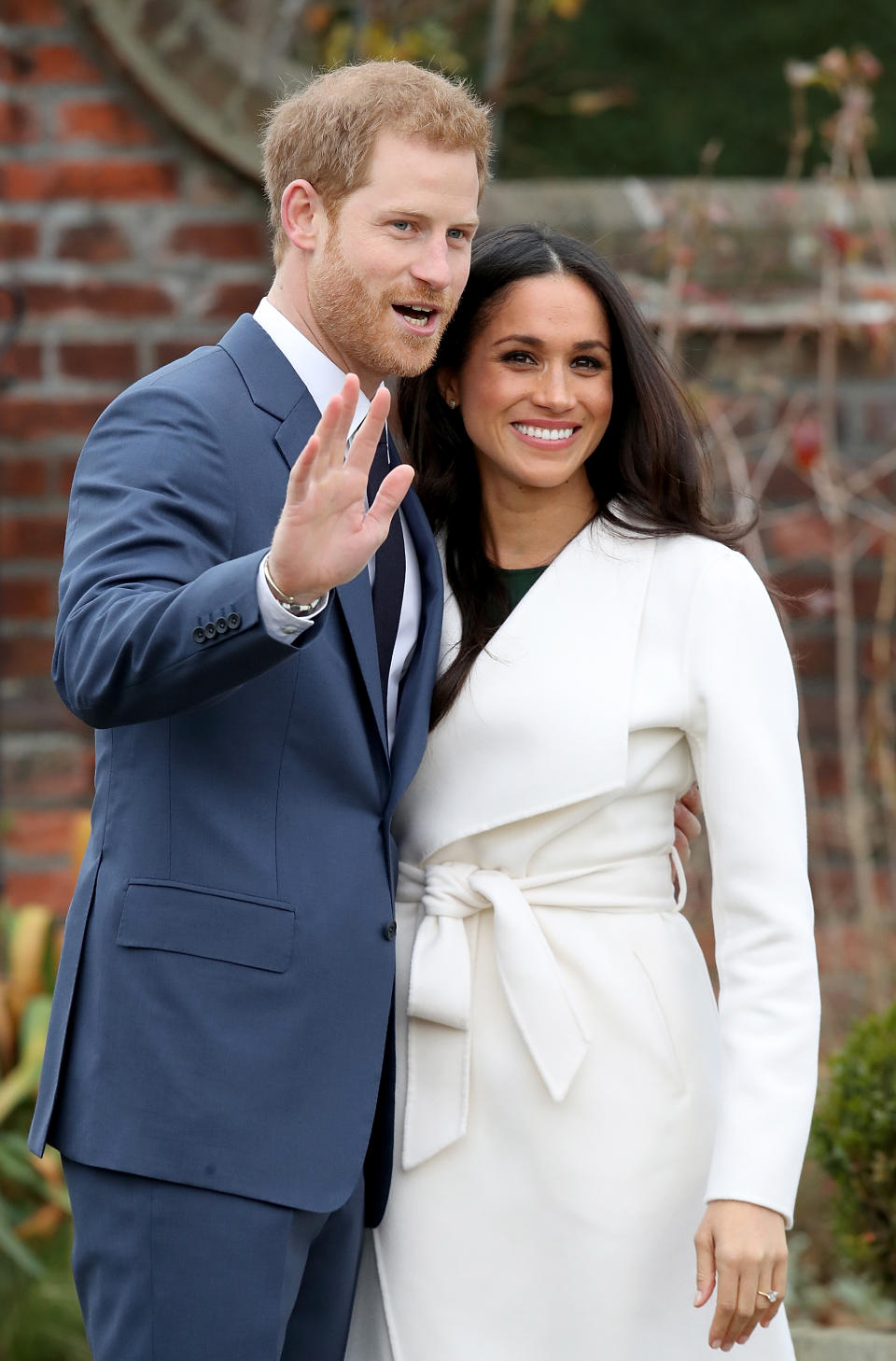 Prince Harry and Meghan Markle announced their engagement in November 2017. (Image via Getty Images)