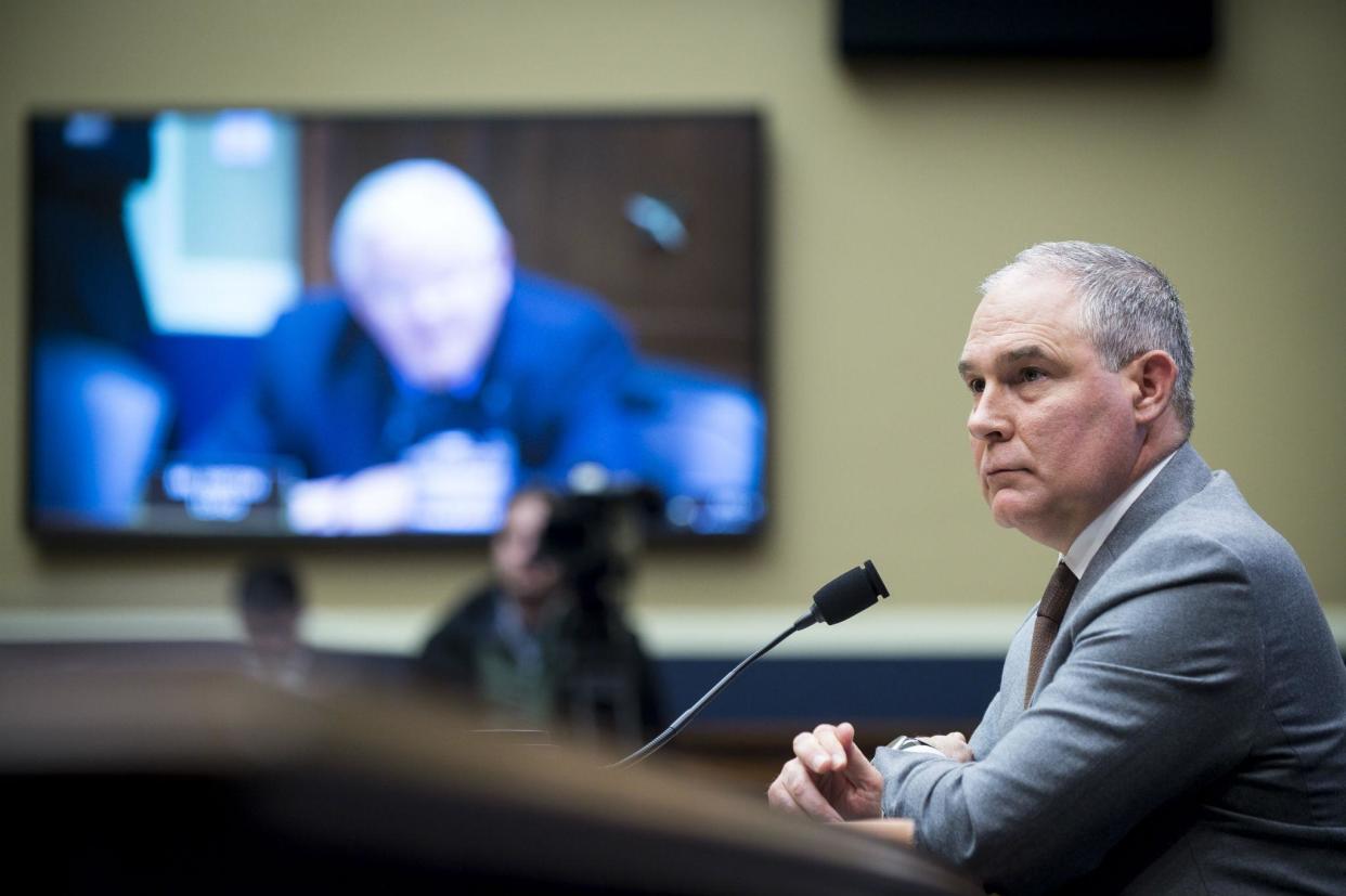 Environmental Protection Agency Administrator Scott Pruitt testifies before the House Energy and Commerce Committee: Getty Images
