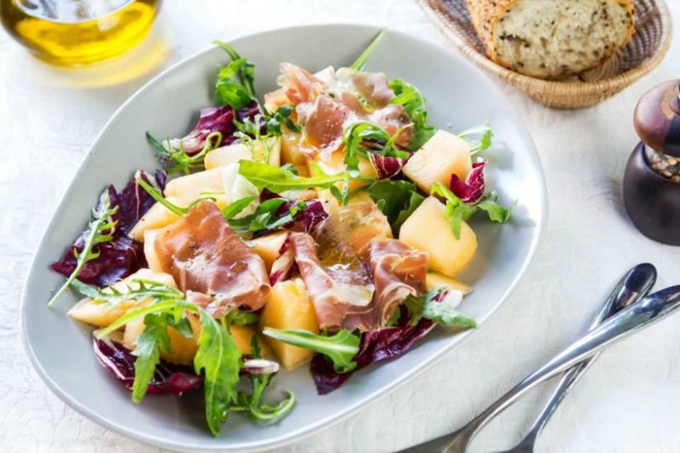 Arugula, Melon and Prosciutto Salad