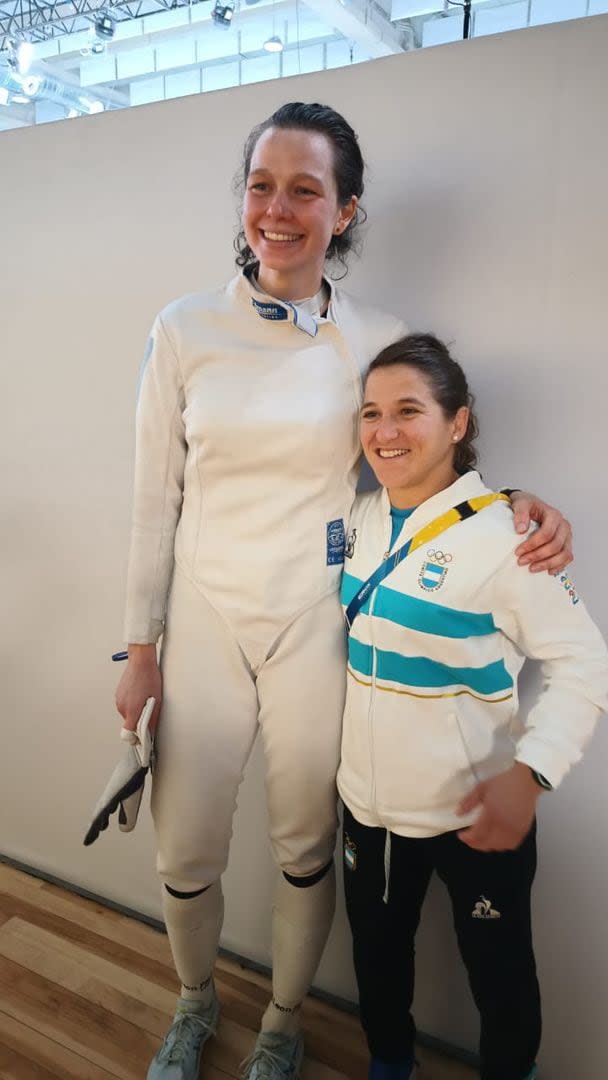 Isabel Di Tella y su ídola deportiva, Paula 