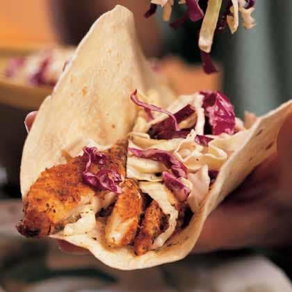 Cajun Catfish Wraps with Slaw