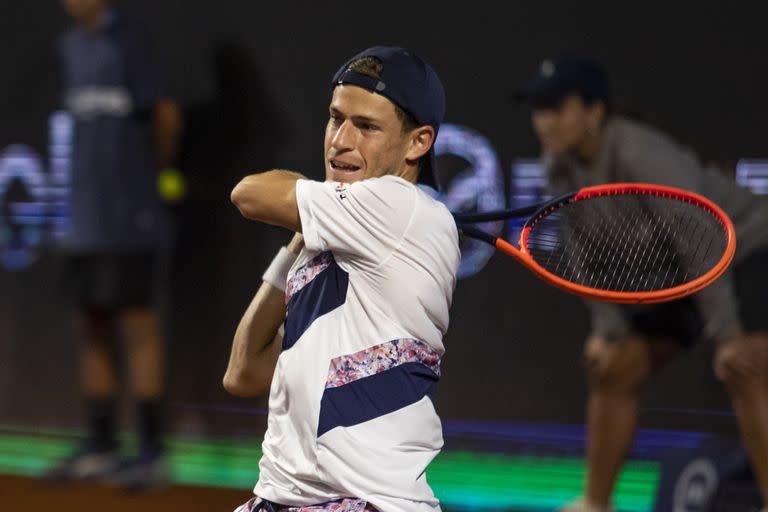 Diego Schwartzman cayó en su debut en el ATP 250 de Santiago de Chile ante el local Nicolás Jarry