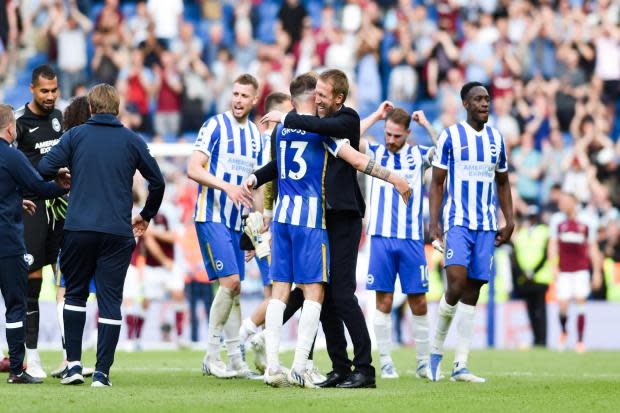 Graham Potter has led the club to a record finish in the Premier League, credit Simon Dack