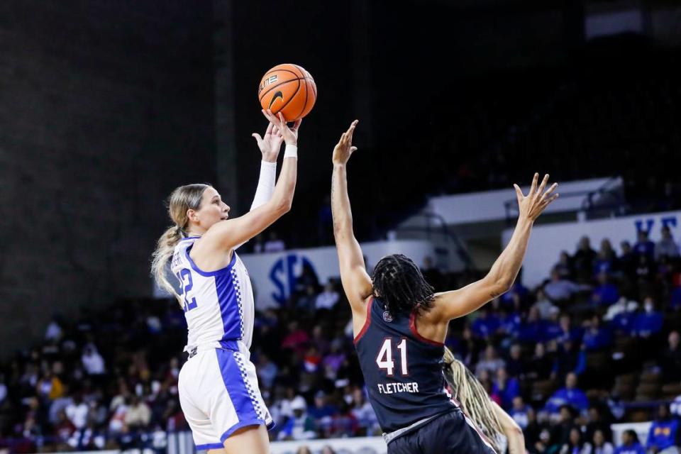 Maddie Scherr and the Wildcats will battle Boston College in the inaugural ACC/SEC Challenge. Silas Walker/swalker@herald-leader.com