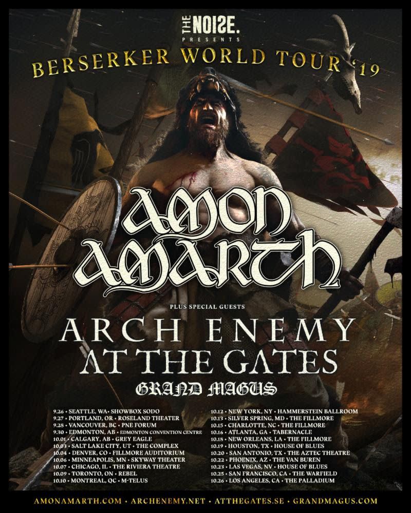 Amon Amarth tour poster