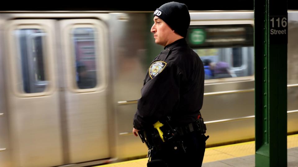 The 57-year-old fare evader sprayed two NYPD cops with mace, police said. TNS