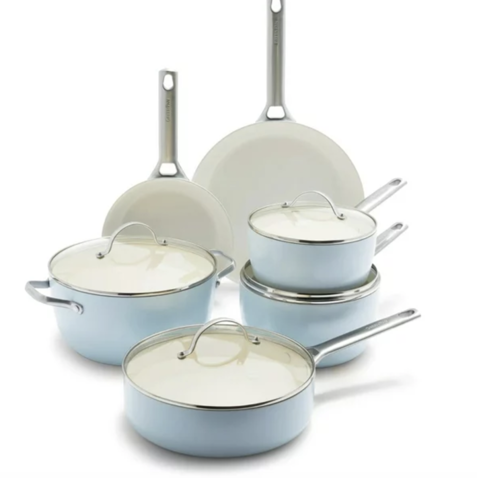 3. GreenPan Padova Healthy Ceramic Non-Stick 10-Piece Cookware Set