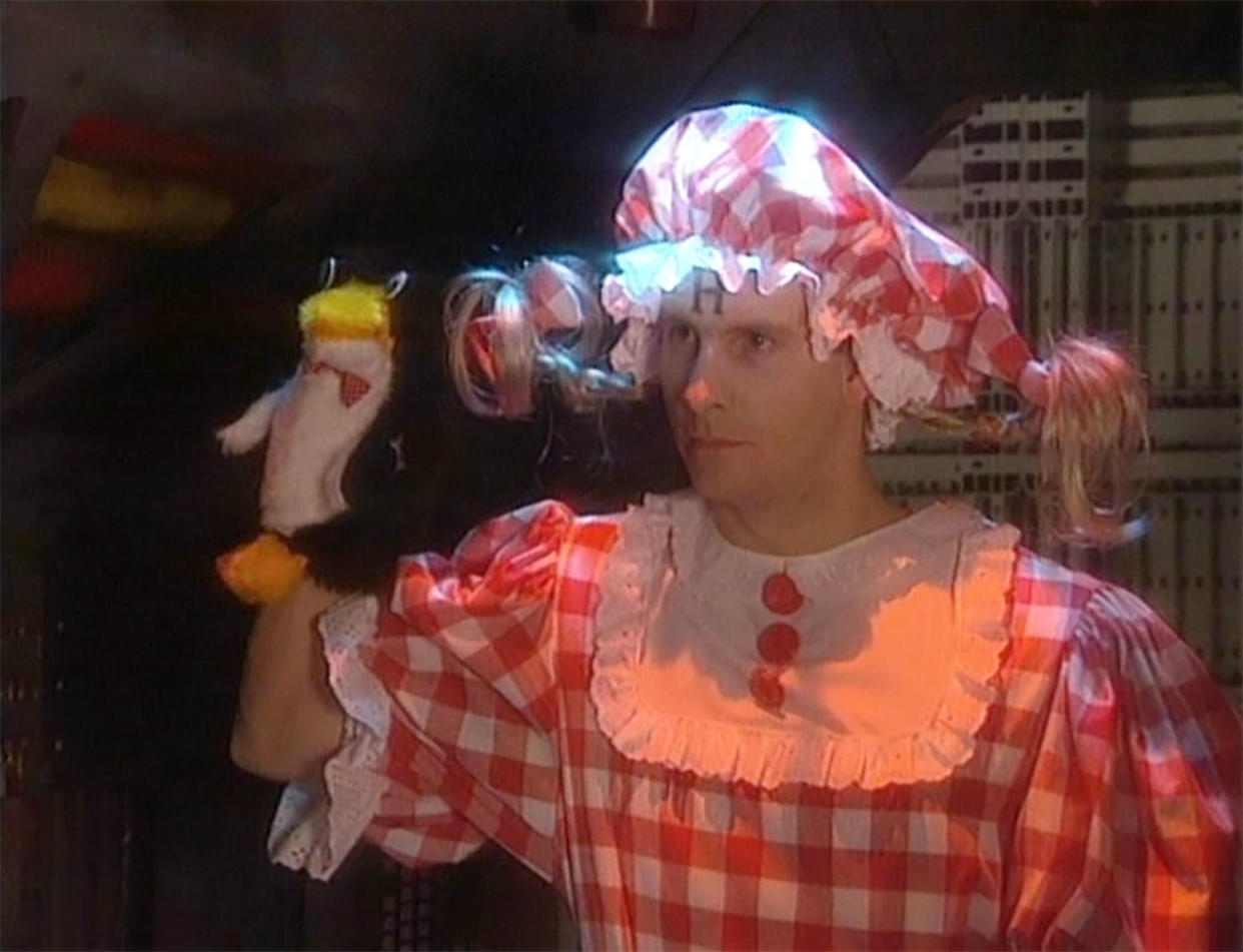 Rimmer contracts a holo-virus in the hilarious Quarantine. (BBC)