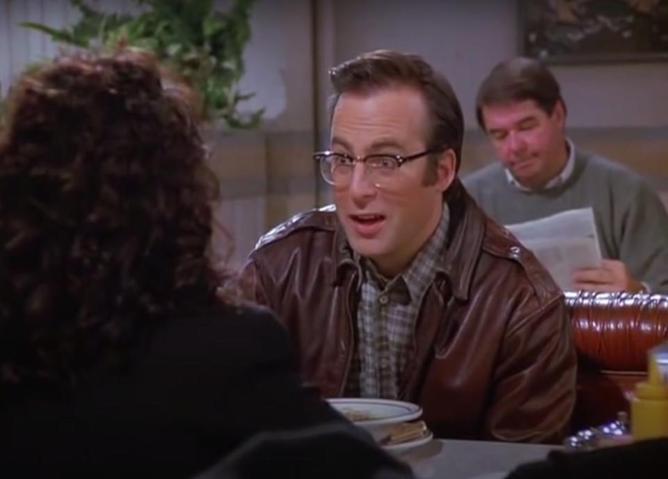 Bob Odenkirk, long before Breaking Bad, played Elaine's doctor boyfriend who kept failing his licensing exam.