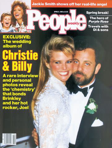 <p>Christie Brinkley and Billy Joel on their wedding day in 1985</p> Christie Brinkley and Billy Joel on their 1985 wedding day