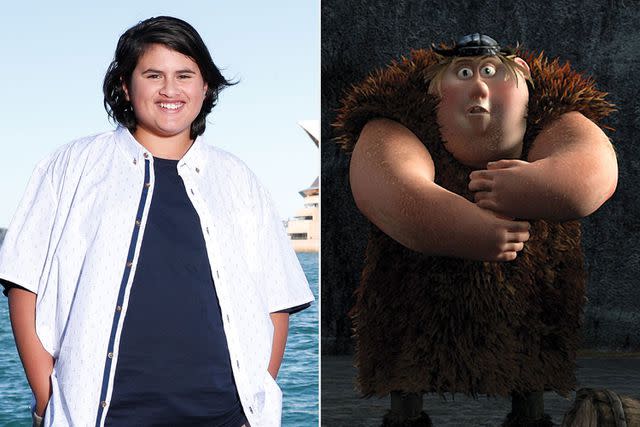 <p>Getty; Dreamworks/everett collection</p> Julian Dennison and Fishlegs in 'How to Train Your Dragon'