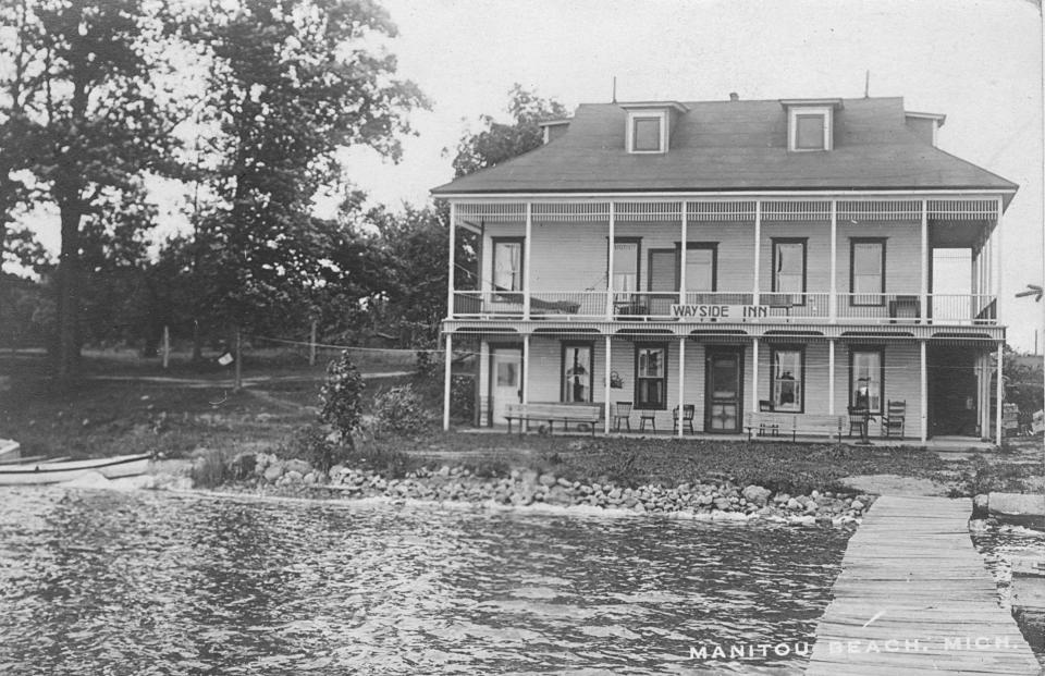 The Wayside Inn on Devils Lake was built around 1900 by Thomas Conway and was operated as a seasonal clubhouse. It operated for about 35 years in the early 1900s