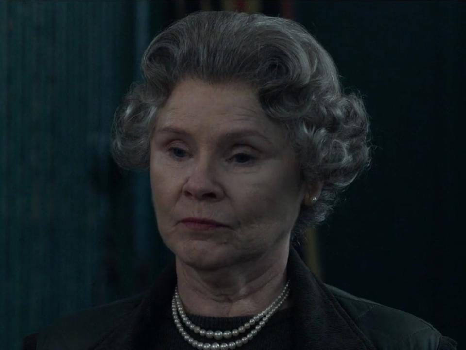 Imelda Staunton as the Queen in ‘The Crown’ season five (Netflix)