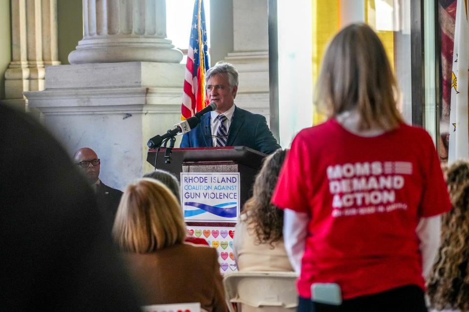 Of the proposed assault-weapons ban, Rep. Jason Knight said: “We banned machine guns decades ago because they were a danger to society ... They are a scourge and there is no reason why we should tolerate them in Rhode Island.”