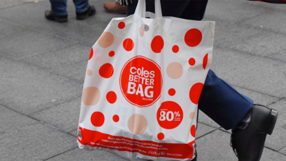 Coles will continue to give out free re-usable plastic bags indefinitely. Source: File/AAP