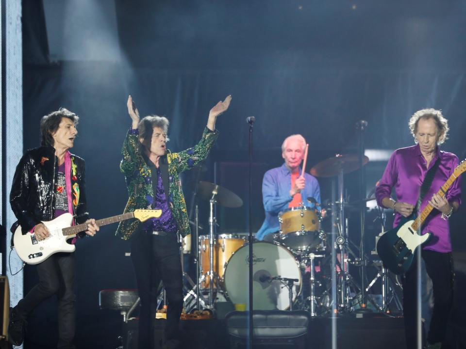 The Rolling Stones perform during their No Filter U.S. Tour at Rose Bowl Stadium in Pasadena, California, U.S., August 22, 2019. REUTERS/Mario Anzuoni