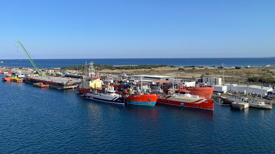 PHOTO: Limassol Port in Cyprus, where humanitarian aid is shipping to Gaza. (Fogbow)