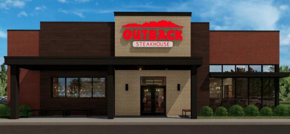 An Outback Steakhouse under construction at 1102 Central Park Drive, near the Drury Inn, is expected to open in late fall or early winter. Provided
