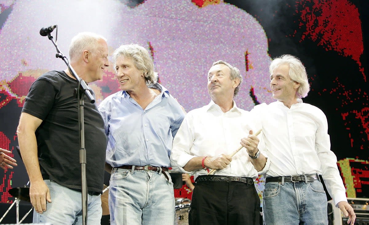 David Gilmour and Roger Waters reunited for Live 8 London in 2005 (Getty)