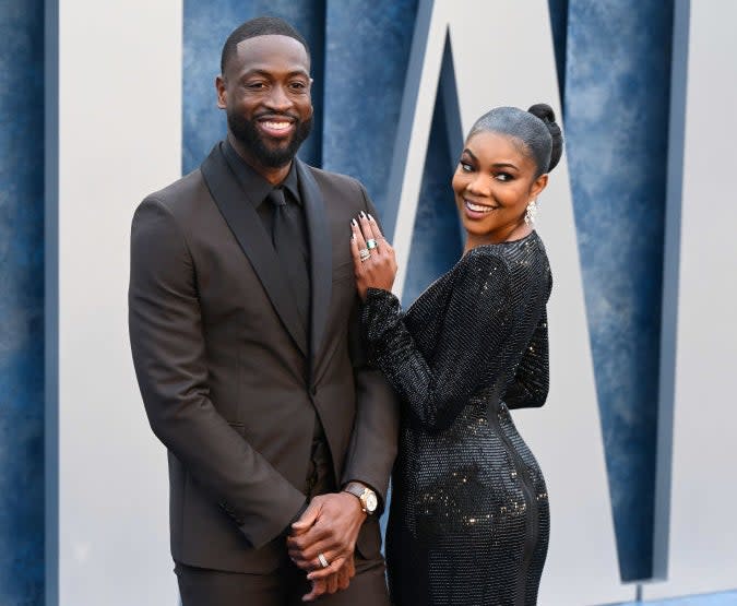 Closeup of Dwyane and Gabrielle