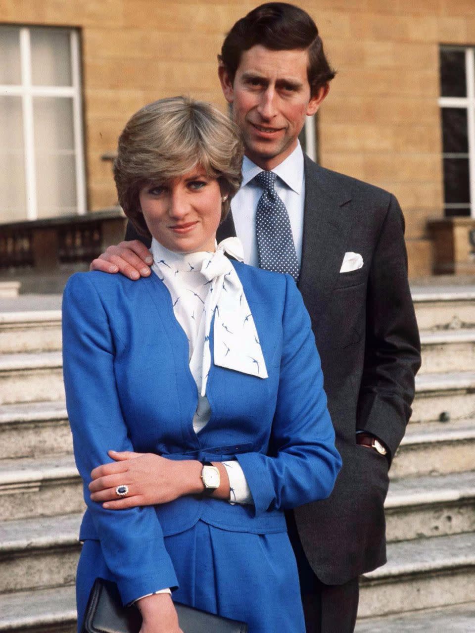 Charles and Diana at their engagement announcement in 1981. Source: Getty