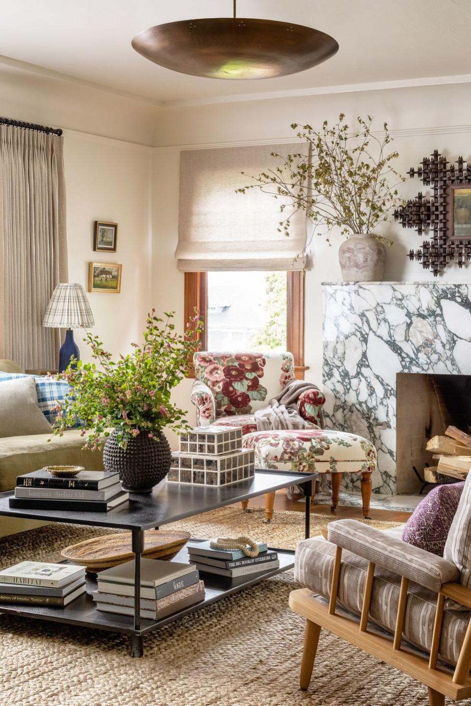 eclectic living room heidi caillier