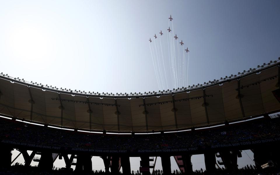 Indian Air Force flies past