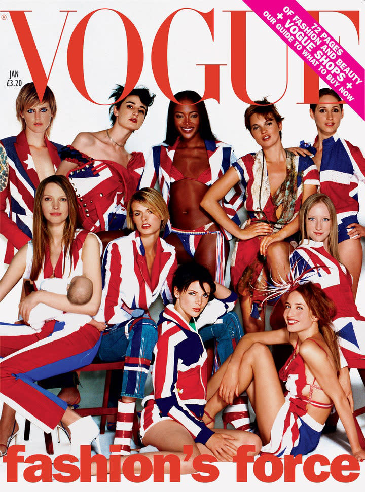 The 2002 British Vogue Fashion Force Cover