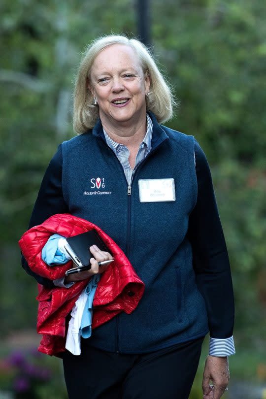 Hewlett-Packard CEO Meg Whitman rocking the fleece. (Photo: Getty Images)